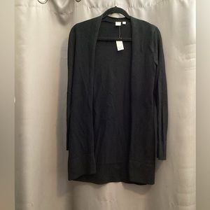 Gap black longline knit cardigan with tags size xs